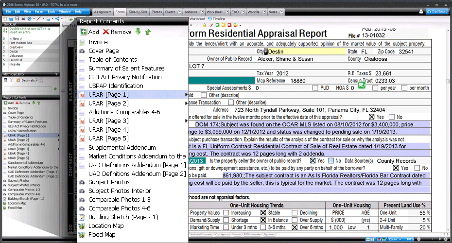 total-report-contents